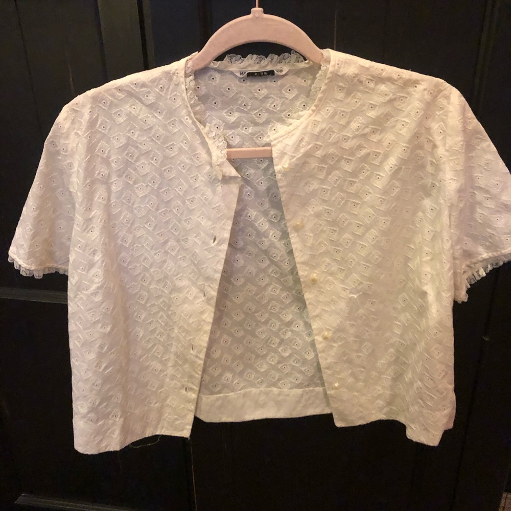 Vintage Lace Button Up
